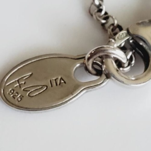 Frederic Duclos Sterling Silver Love Knot 40 in Long Necklace - Picture 6 of 9